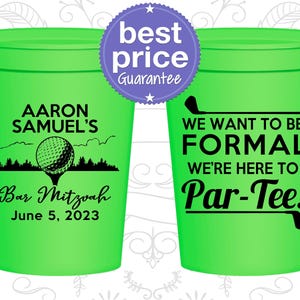 Bar Mitzvah Stadium Cups, Bar Mitzvah Favors, Bar Mitzvah Décor, Barmitzvah Gift, Golf Bar Mitzvah, Sports Bar Mitzvah | 110010