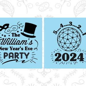 New Years Frosted Plastic Cups, New Years Party Favors, NYE Party Favors, New Years Ball 170005 image 6