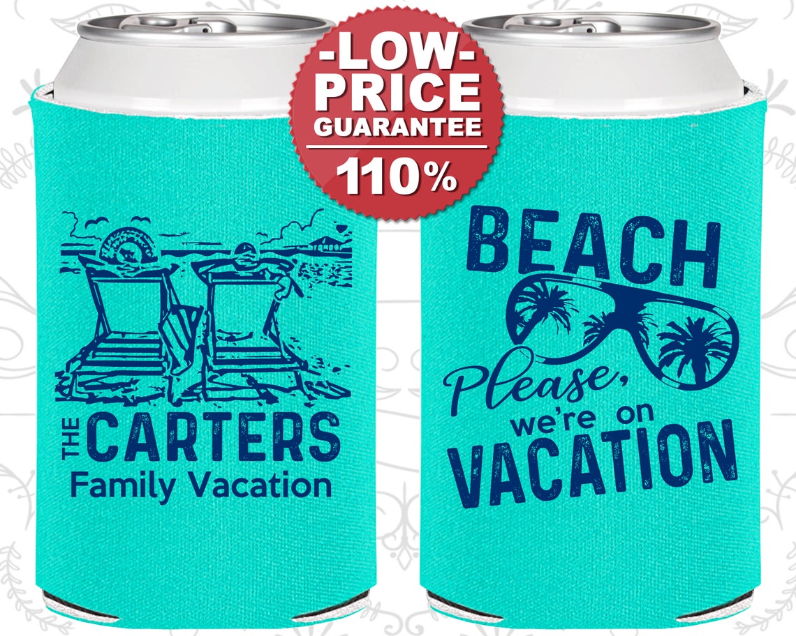 Family Vacation Gifts Vacation Can Coolers Family Vacation Etsy