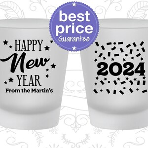 New Years Shot Glasses, New Years Party Favors, New Years Gifts, Happy New Year | 170027