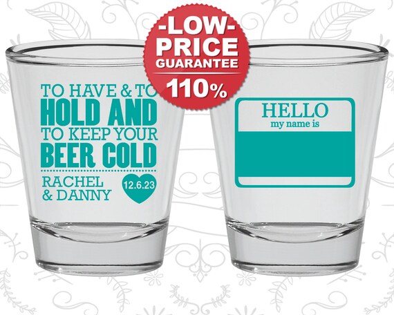 Personalized Shot Glasses, Shot Glasses, Shot Glass, Wedding Favors, Custom Shot Glasses, Wedding Shot Glasses, Custom Shot Glass (C18) Il_570xn
