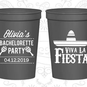 Viva La Fiesta, Bachelorette Cups, Mexican Bachelorette Party Cups, Fiesta Bachelorette Party Cups, Bachelorette Party Cups | 60001