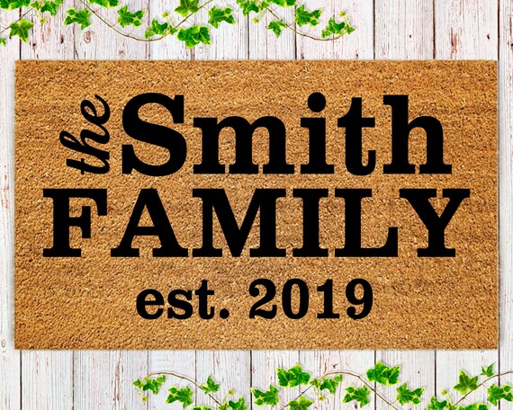 Custom Door Mat Personalized Doormat Welcome Mat Front