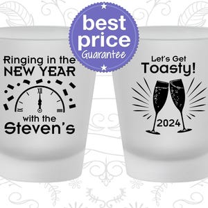 New Years Shot Glasses, New Years Party Favors, New Years Ideas, Ring in the New Year | 170008