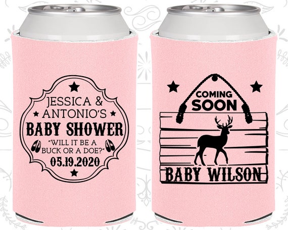 Buck Or Doe Gender Reveal Couples Baby Shower Deer Antler Baby