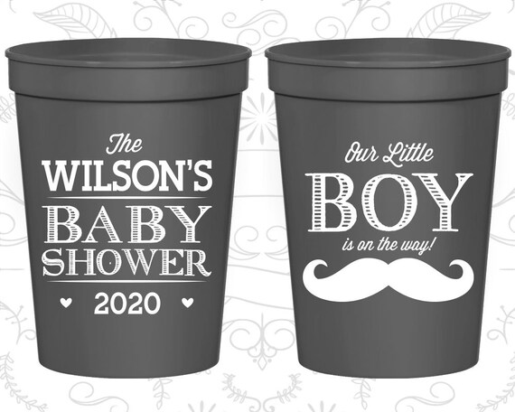 Mustache Baby Shower Cups Cheap Baby Shower Stadium Cups It S A