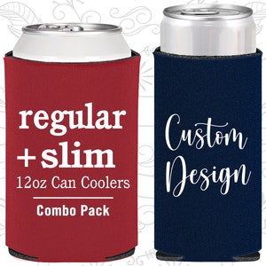 Regular Slim Seltzer Can Coolers Bundle Promotional Products, Promotional Giveways, Personalized GIfts, Promotional Items image 1