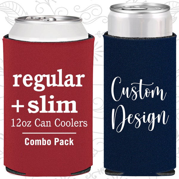 Regular + Slim Seltzer Can Coolers Bundle - Promotional Products, Promotional Giveways, Personalized GIfts, Promotional Items