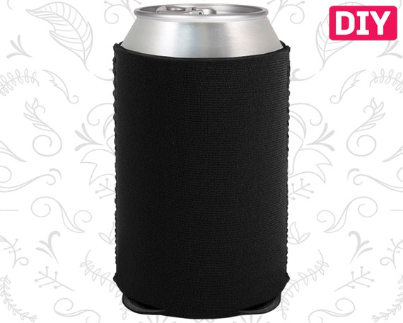 Blank Neoprene Can Coolers Black Blank Coolers Collapsible Can Holders Bulk Beer Huggers DIY Crafts Il_570xn