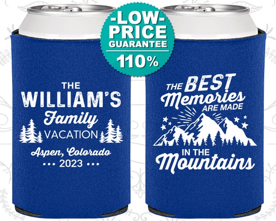 Family Gathering, Vacation Can Cooler, Family Vacation Favors, Family Mountain Vacation, The Best Memories are made in the mountain (180022) Il_570xn