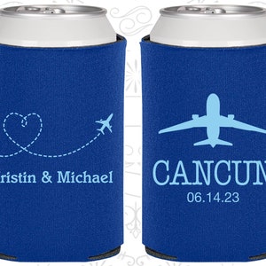 Destination Wedding Gifts, Wedding Gift Ideas, Travel Wedding Gift, Airplane, Heart, Drink Cooler 92 image 1