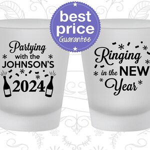 New Years Shot Glass, New Years Eve Party Favors, NYE Party 2025, Ringing in New Year | 170014