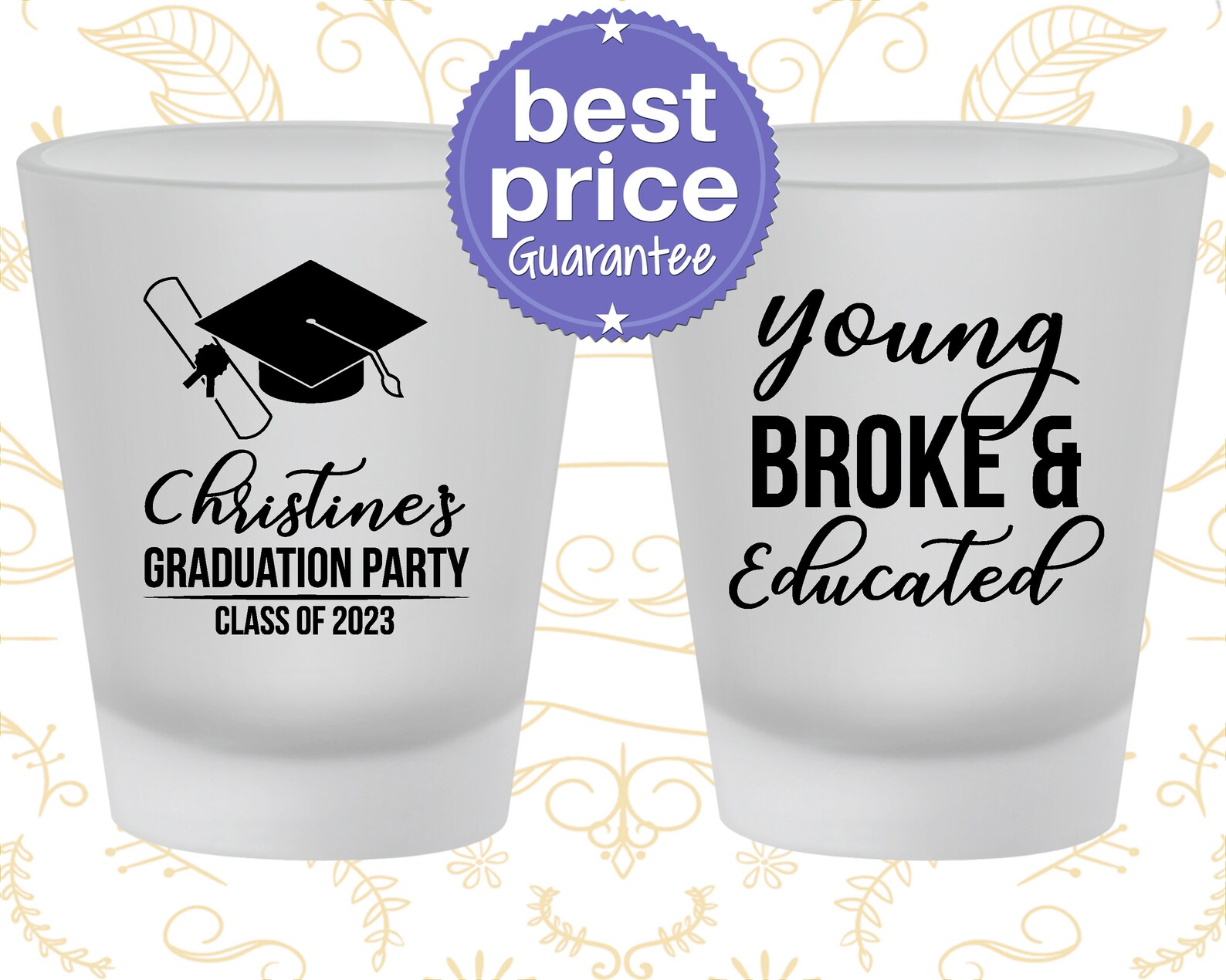 Graduation Shot Glasses Graduation Favors College Grad Etsy