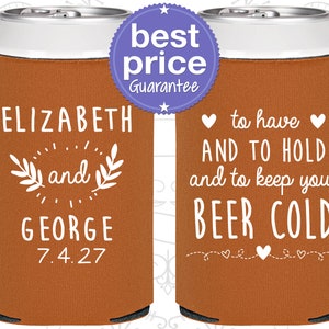 Wedding Favor Can Coolers Custom Wedding Favors Personalized Wedding Favors Rehearsal Dinner Favors Wedding Favors for Guest (C281)