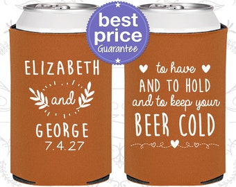 Wedding Favor Can Coolers Custom Wedding Favors Personalized Wedding Favors Rehearsal Dinner Favors Wedding Favors for Guest (C281)