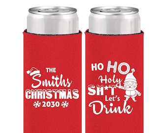 Christmas Party Favors, Christmas Can Cooler, Personalized Christmas, Holiday, Christmas Party Supplies, Lets Drink, Santa Claus | 280009