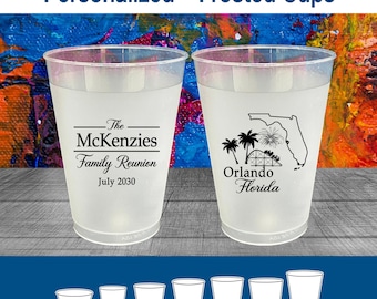 Family Reunion Frosted Cups, Family Reunion Ideas, Family Reunion Party Favors, Florida Family Reunion | 160035
