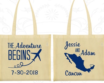 Vintage Car Tote Bags 13 Customized Wedding Bags Just Married Bags Vintage Wedding Bags