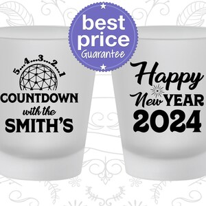New Years Shot Glasses, New Years Party Favors, NYE Party Supplies, Happy New Year | 170026