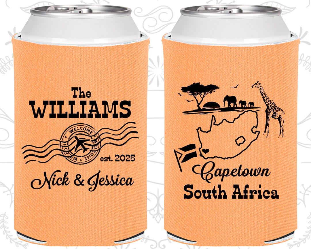 South Africa Wedding Favors, Coolies, Destination Wedding Gift,south