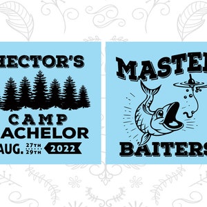 Camping Bachelor Party, Custom Bachelor Decorations, Fishing Bachelor