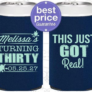 30th Birthday, 30th Birthday Favors, Custom Birthday Favor, Turning Thirty, This Just got real, Birthday Party Favors | 20213
