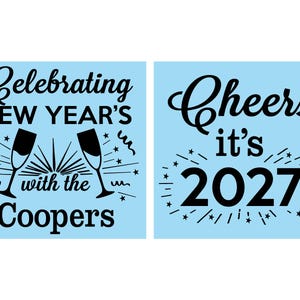 New Years Eve Party Favors, New Years Can Coolers, NYE Party 2027, Cheers New Years | 170024 image 2