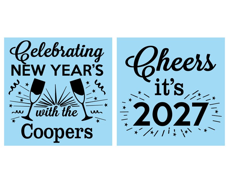New Years Eve Party Favors, New Years Can Coolers, NYE Party 2027, Cheers New Years | 170024 image 2