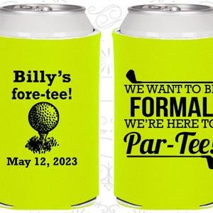 40th Birthday, 40th Birthday Party, Fore Tee Birthday, Golf Birthday Party, Birthday Can Coolers, Birthday Coolies | 20134