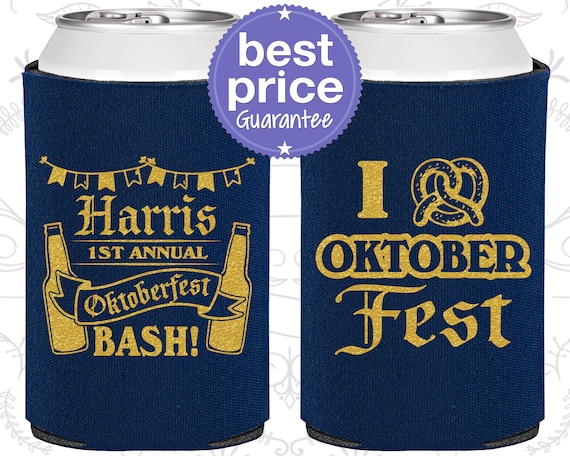 Oktoberfest Favors, Oktoberfest Can Cooler, Oktoberfest Decorations, Oktoberfest Party Supplies, Oktoberfest Pretzel (240009) Il_570xn