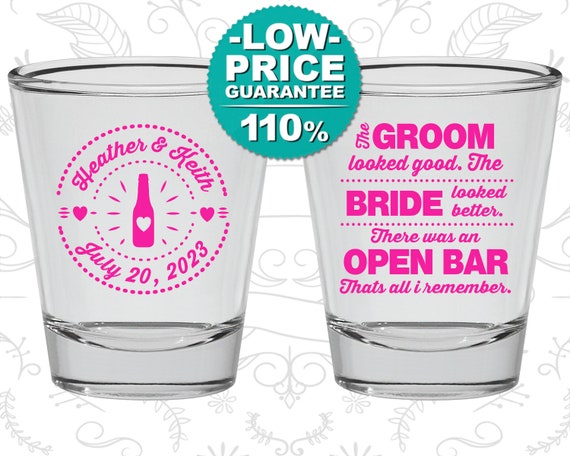 Wedding Shot Glasses Shot Glasses Shot Glass Wedding Favors