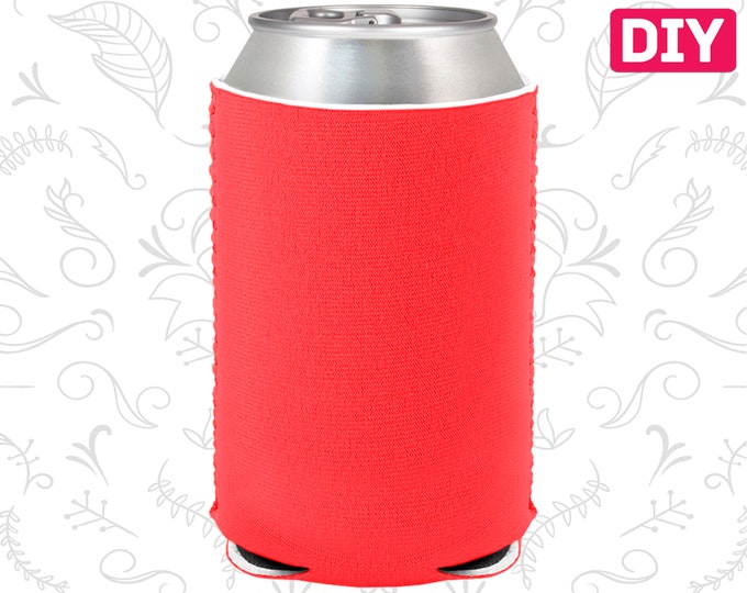 Blank Can Coolers Blank Coolers Foam Can Holders Collapsible Etsy
