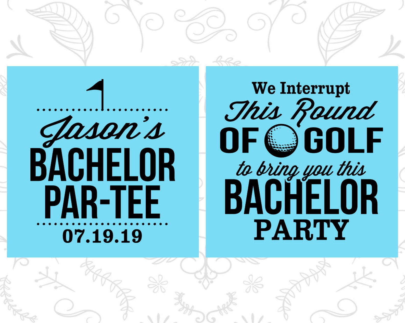 Bachelor Partee Personalized Bachelor Party Favors Golf Etsy
