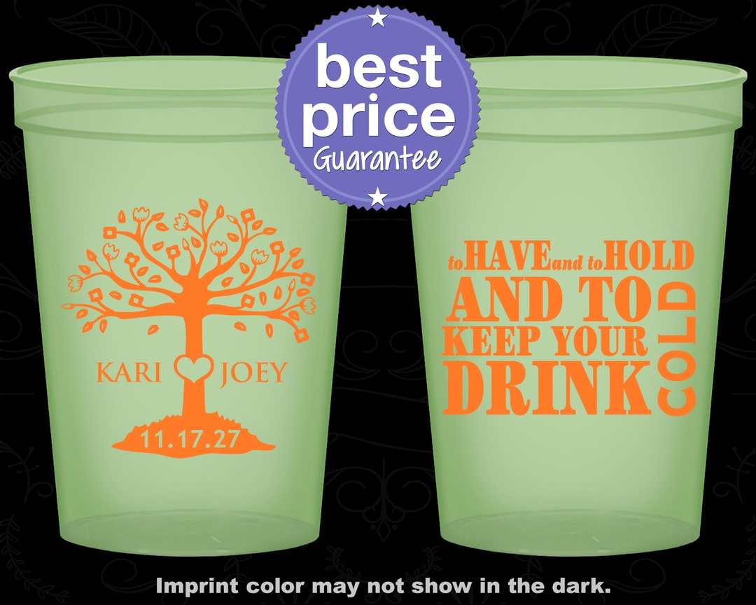 Glow in the Dark Cups, Glow Cups, Personalized Glow in the Dark Cups