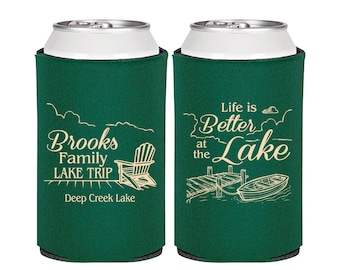 Family Gathering, Vacation Can Coolers, Lake House Gifts, Lake Vacation, Family Lake House, Life is better at the Lake | 180012