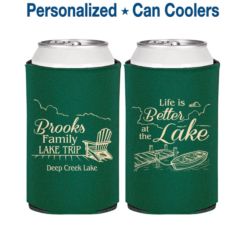 Family Gathering, Vacation Can Coolers, Lake House Gifts, Lake Vacation, Family Lake House, Life is better at the Lake | 180012 image 1