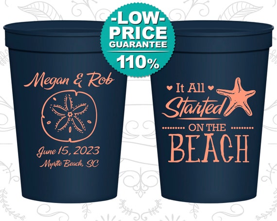 Personalized Stadium Cups, Wedding Cups, Plastic Cups, Stadium Cups, Personalized Cups, Wedding Favor Cups, Personalized Plastic Cups (C414) Il_570xn