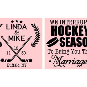 We interrupt Hockey Season to Bring you this Marriage, Fun Wedding Gifts, Hockey Wedding Favors, Sports Wedding Favors | 312 image 2