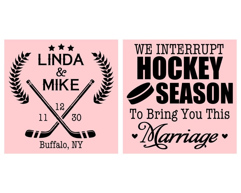 We interrupt Hockey Season to Bring you this Marriage, Fun Wedding Gifts, Hockey Wedding Favors, Sports Wedding Favors | 312 image 2
