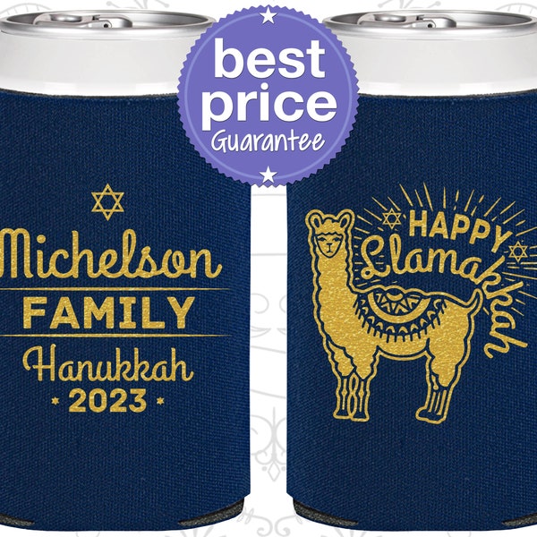 Hanukkah Party Favors, Hanukkah Can Coolers, Hanukkah Decorations, Hanukkah Gift, Chanukah Party Ideas, Happy Llamakkah (270017)