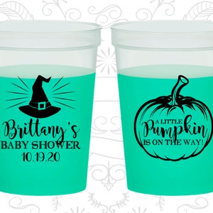 Halloween Baby Shower, Baby Shower Mood Cups, Pumpkin Baby Shower, Baby Shower Color Changing Cups (90196)