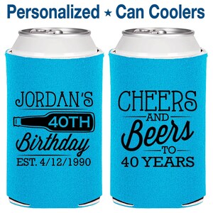 40th Birthday, 40th Birthday Favors, Cheap Birthday, Cheers to 40 Years, Cheers and Beers, Party Favors | 20002