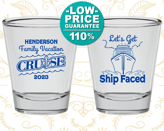 Family Vacation Shot Glass, Vacation Favors, Family Party Favor, Cruise Party Favors, Lets Get Ship Faced, Cruise Ship Gifts (180038) Il_570xn
