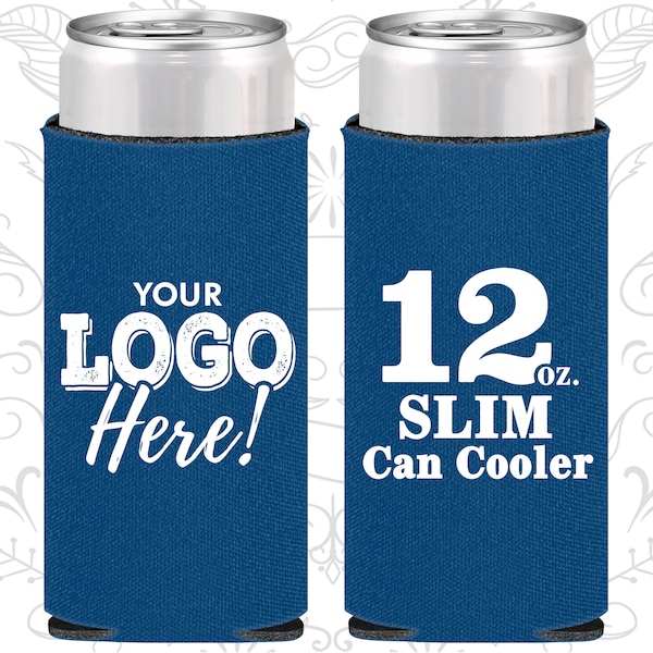 Slim Can Coolers, Seltzer Can Coolers, Skinny Can Coolers, Promotional Items, Custom Promotional Products, Personaized Gift, 12 oz