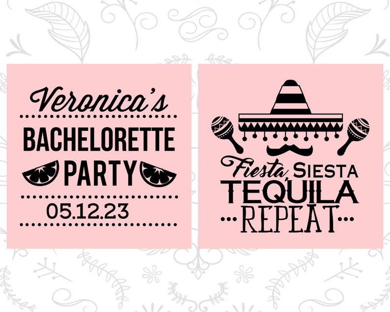 Fiesta, Siesta, Tequila Repeat, Bachelorette Party Decorations, Mexican Bachelorette Ideas, Mexico Bachelorette Party Ideas C60000 image 4