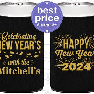 New Years Party Favors, New Years Eve Can Coolers, NYE Party Favors, Happy New Year | 170015