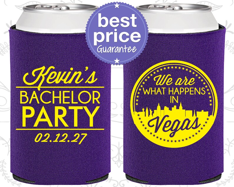 Vegas Bachelor Can Coolers Las Vegas Bachelor Party Can - Etsy