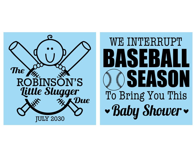 Baseball Baby Shower, Baby Shower Decorations, Little Slugger, Sports Baby Shower, Baby Shower Can Coolers, Baby Shower Giveaways | 90090 image 2