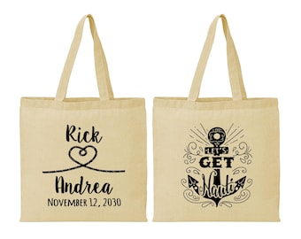Wedding Welcome Bags, Tote Bags, Wedding Tote Bags, Personalized Tote Bags, Custom Tote Bags, Wedding Bags, Wedding Favor Bags | 292