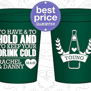 Personalized Plastic Cups, Wedding Cups, Plastic Cups, Stadium Cups, Personalized Cups, Wedding Favor Cups, Wedding Favors | 435